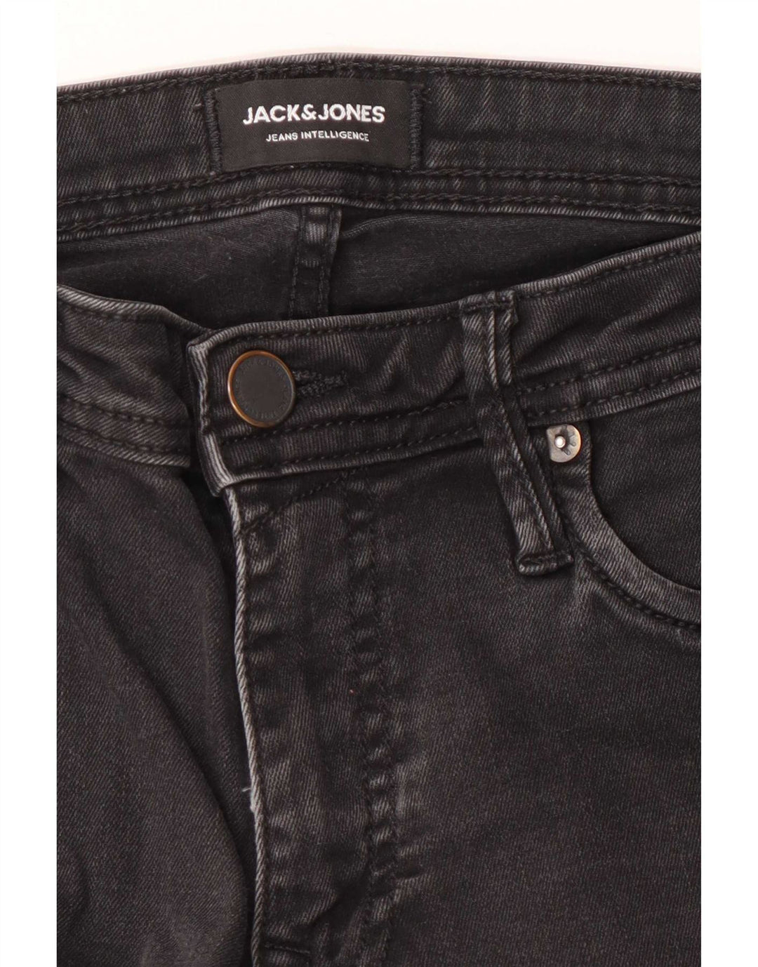 Jack & Jones Herre GLENN Slim Jeans W28 L32 Sort