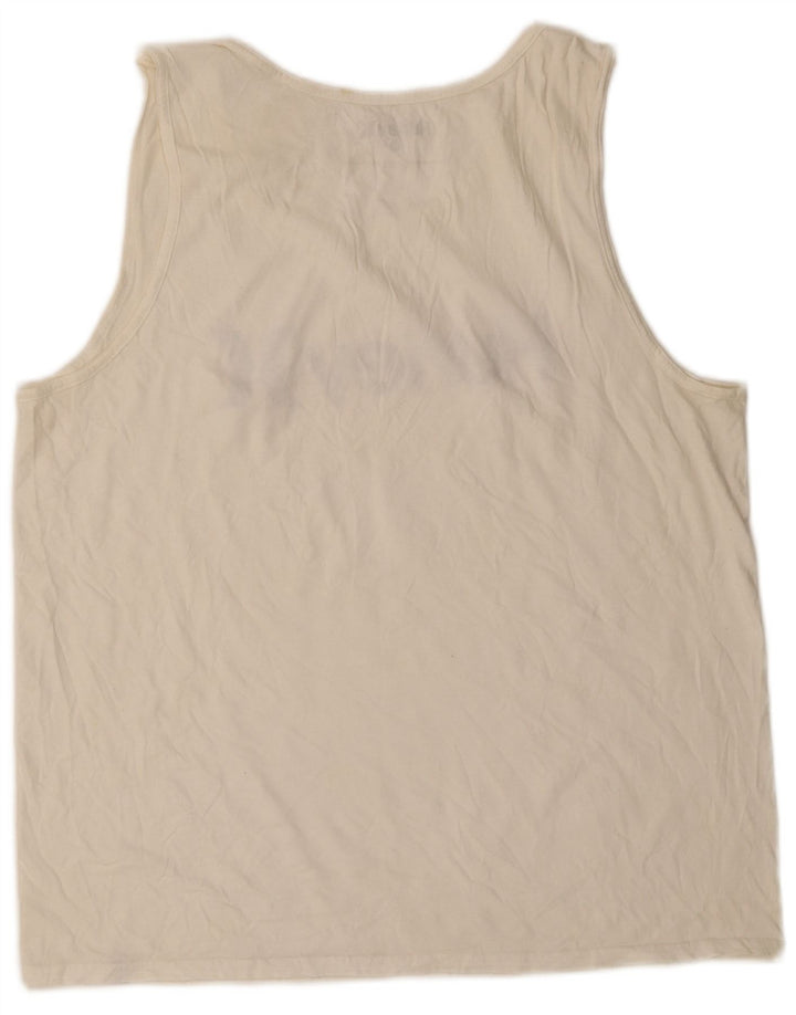 HURLEY Herre grafisk vest Top XL Hvid bomuld