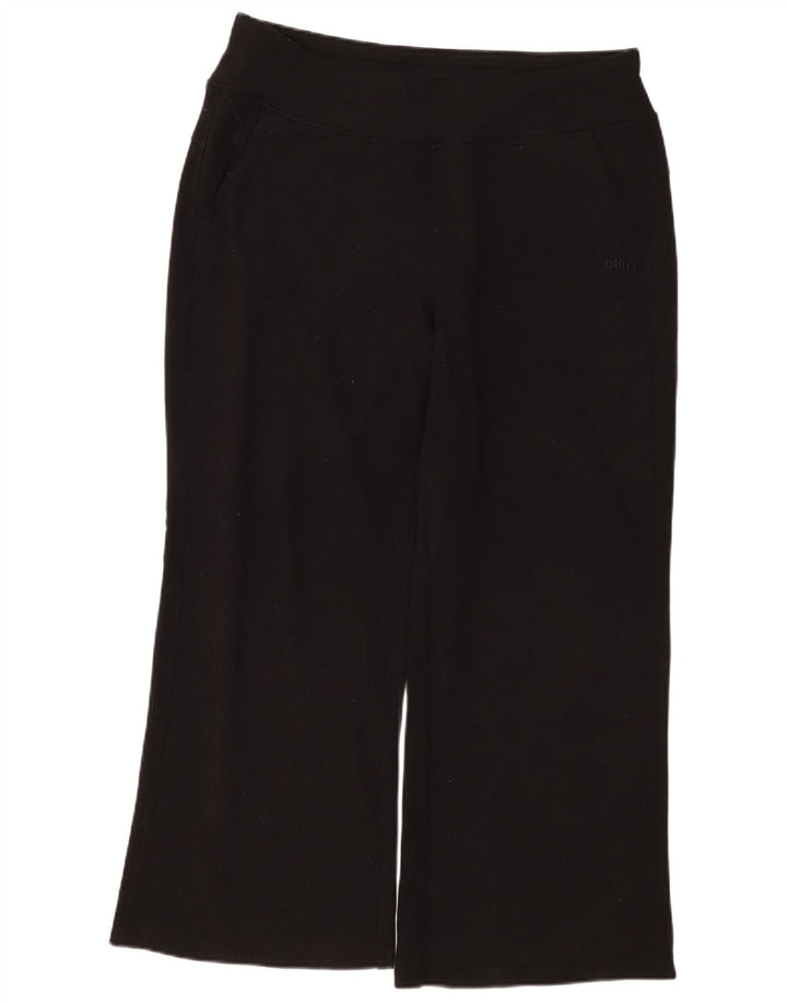 Dkny Womens Træningsdragt Bukser UK 16 Large Black Bomuld
