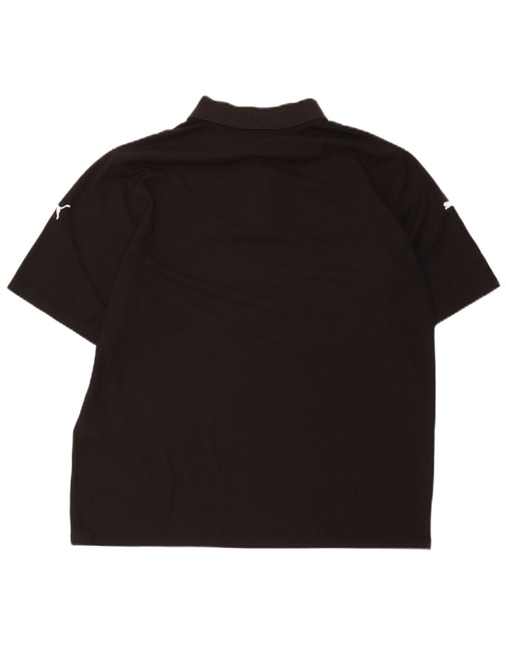 Puma Herre Regular Fit Polo Shirt Large Black Sports