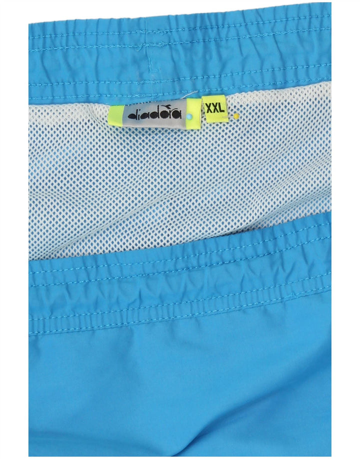 Diadora Badeshorts til mænd 2XL Blå Colourblock Polyester