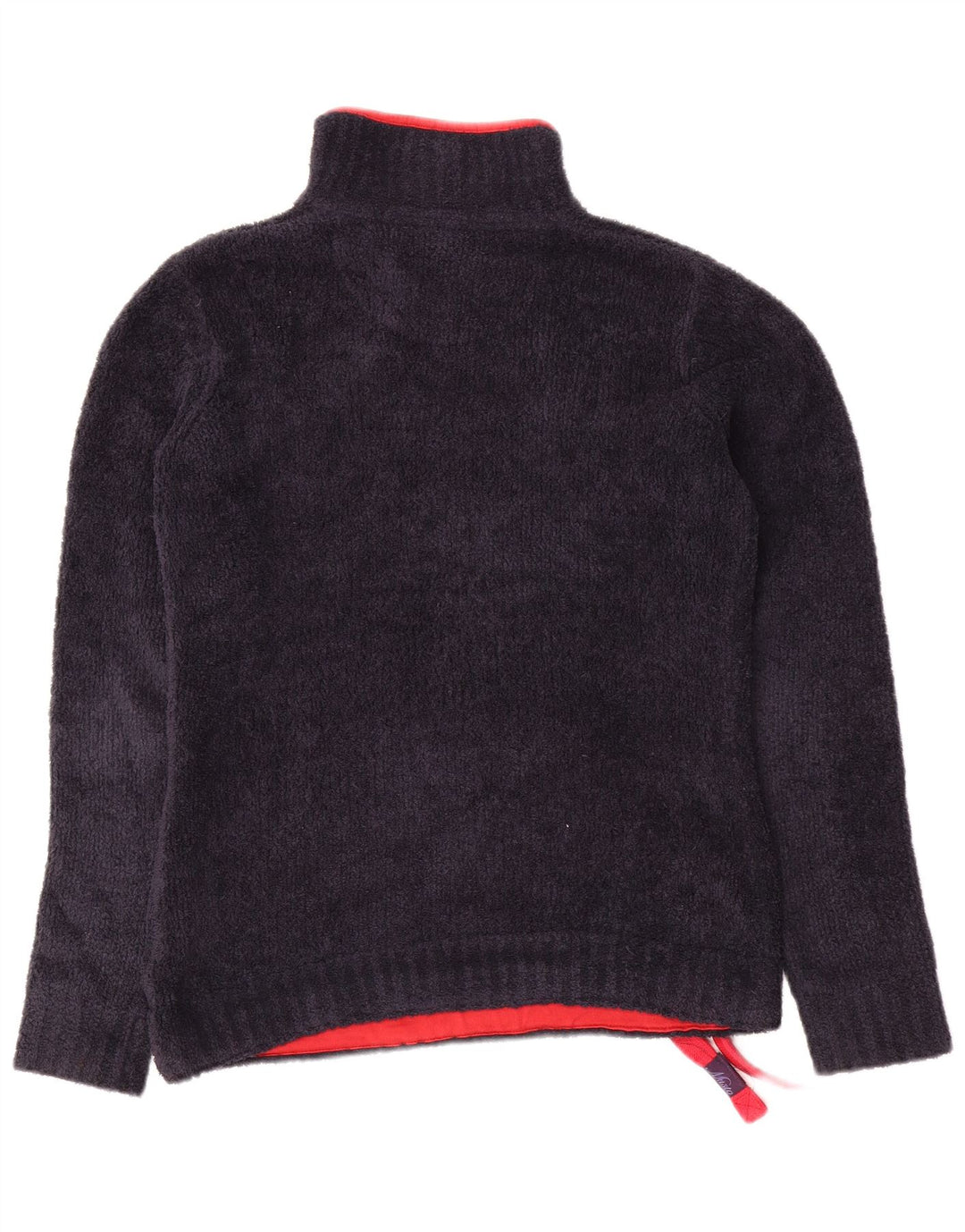 Musto Fleece Jumper med lynlås til kvinder UK 8 Lille marineblå polyester