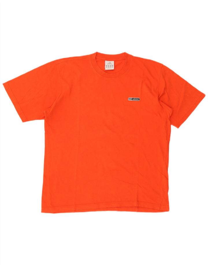 Adidas Herre T-Shirt Top Medium Orange Bomuld