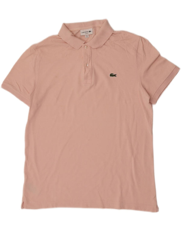 Lacoste Herre Slim Fit Polo Shirt Størrelse 6 XL Pink Bomuld