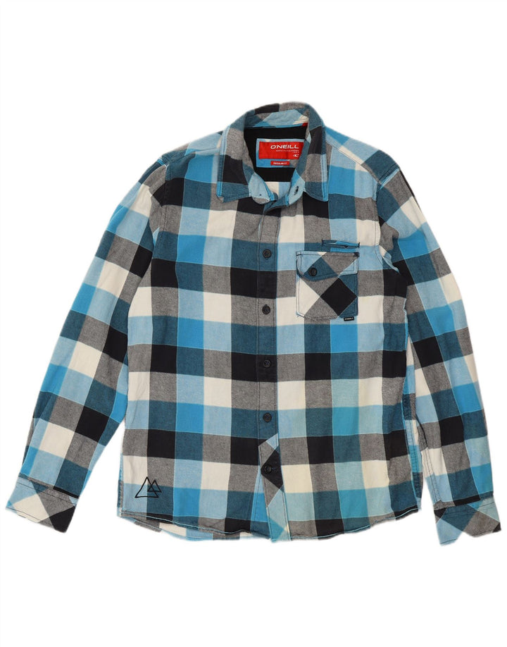 O'Neill Herre Regular Fit Flanellskjorte Medium Blue Gingham Cotton