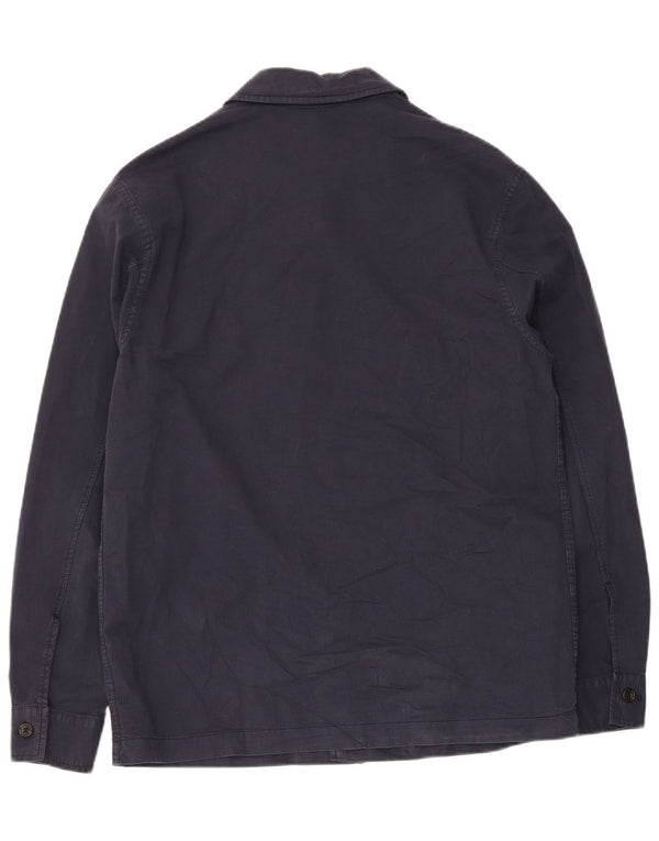 Zara Herreskjorte Medium Navyblå Bomuld