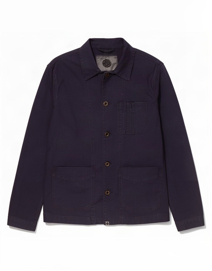 Pretty Green Herre Utility Jacket UK 40 Large Navy Blue Cotton