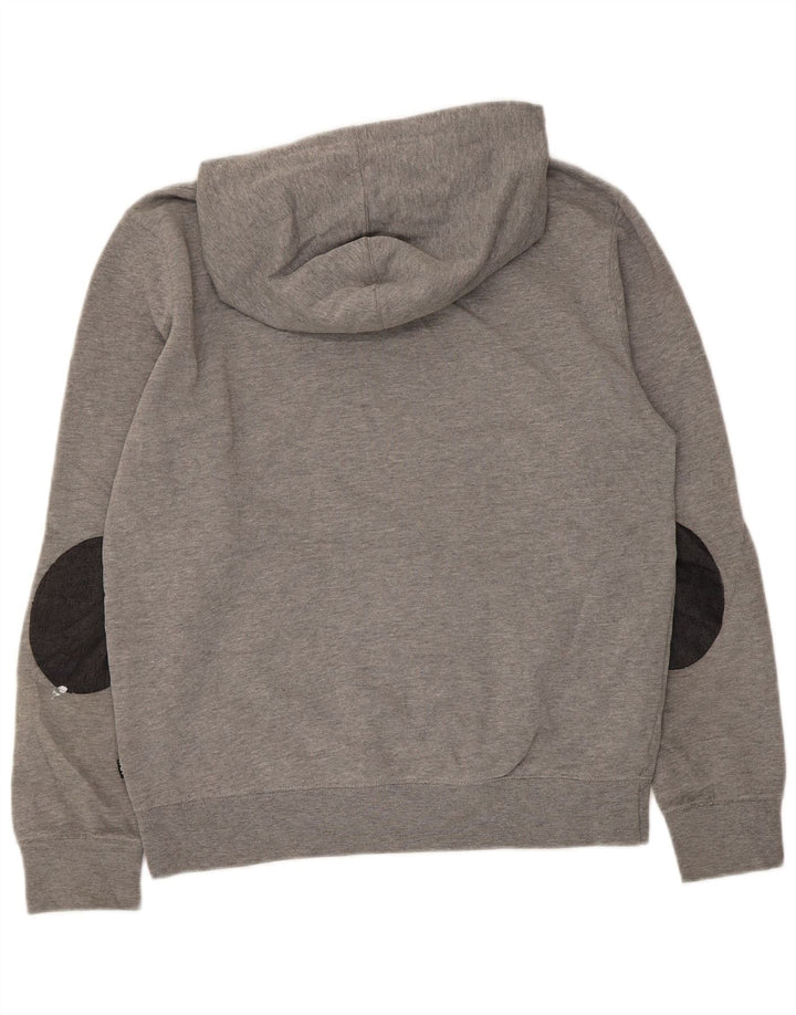 HUF Grafisk hættetrøje til mænd, lille grå bomuld