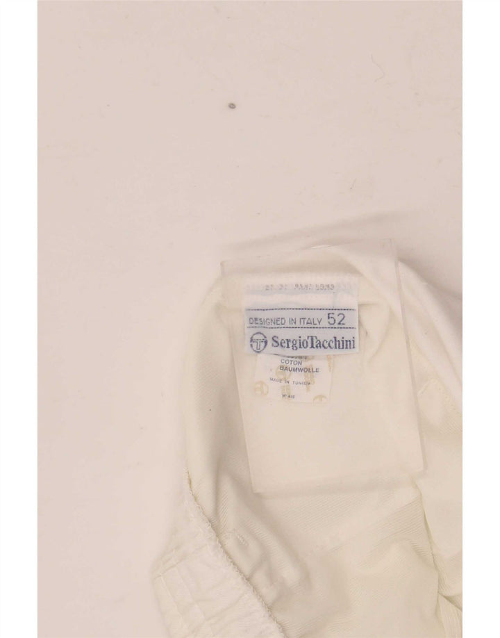 Sergio Tacchini Herre grafiske sportsshorts IT 52 Large White Polyester