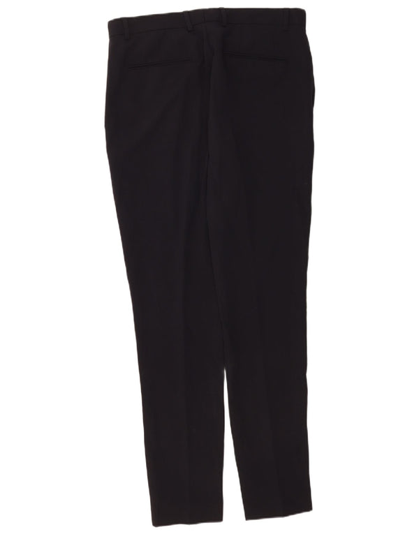 Zara Herre Slim Chino Bukser EU 42 Large W32 L32 Marineblå Polyester
