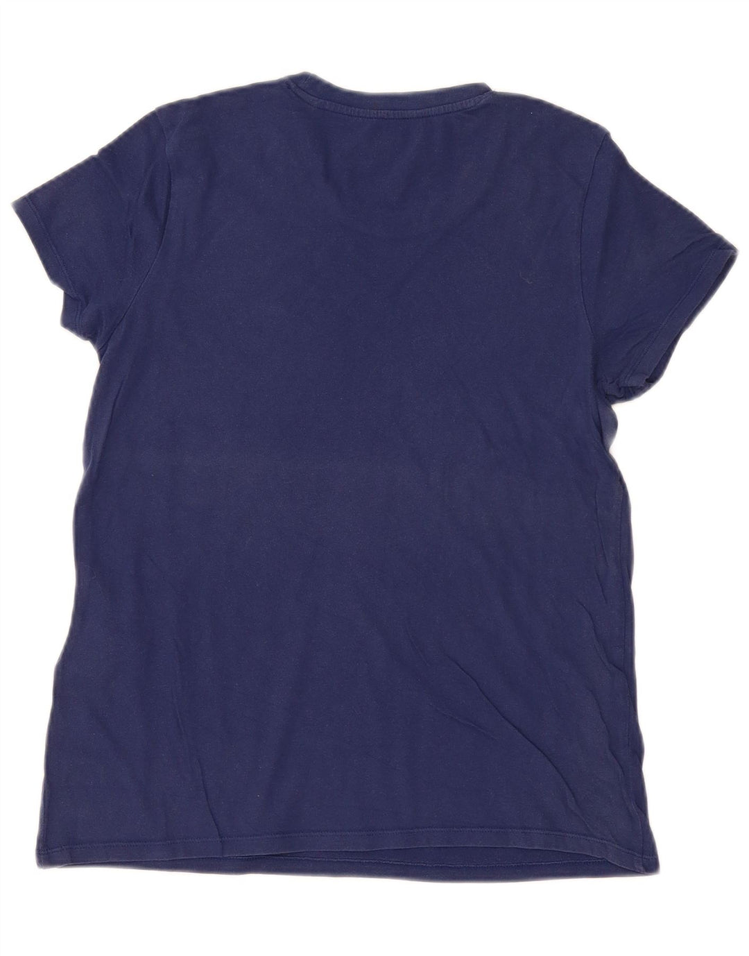 LEVI'S T-shirt top til kvinder UK 12 Mellem marineblå bomuld