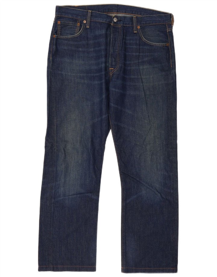 Levi's Herre 501 lige jeans W36 L30 blå bomuld