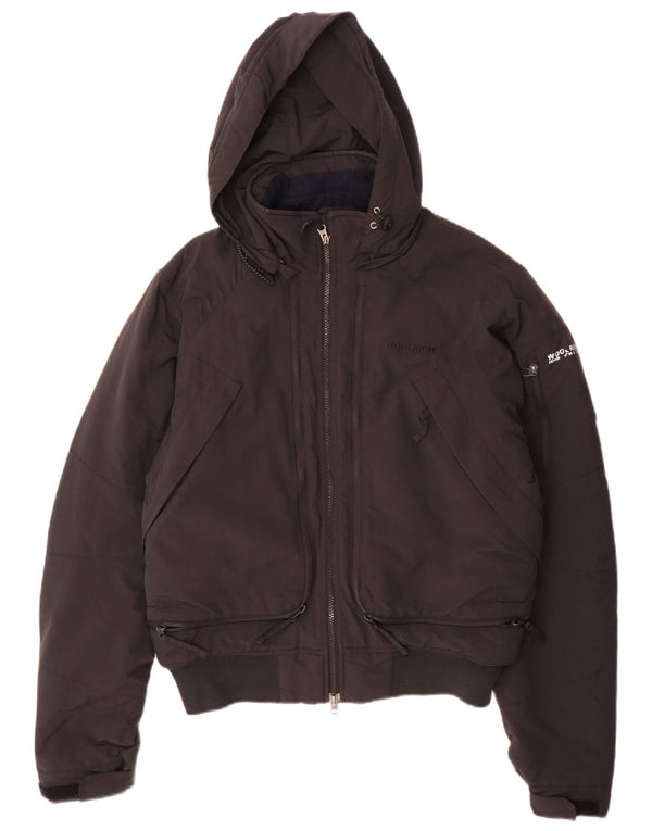 Woolrich Herre Hooded Bomber Polstret Jakke UK 38 Medium Black