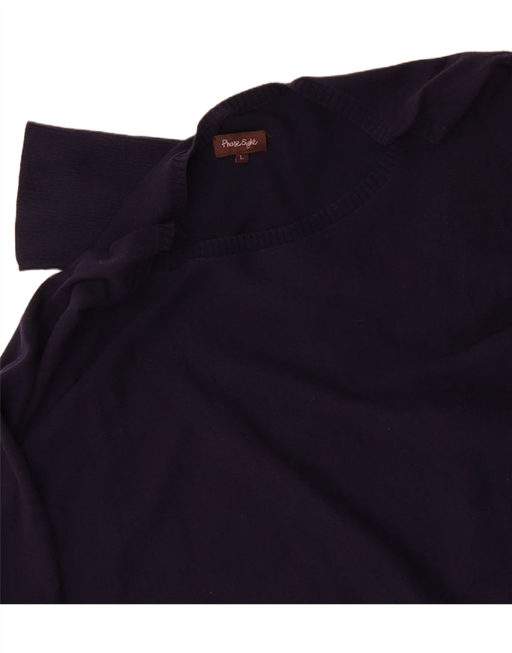 PHASE EIGHT Womens Boat Neck Jumper Sweater UK 16 Large Navy Blue Vintage Phase Eight and Second-Hand Phase Eight from Messina Hembry 