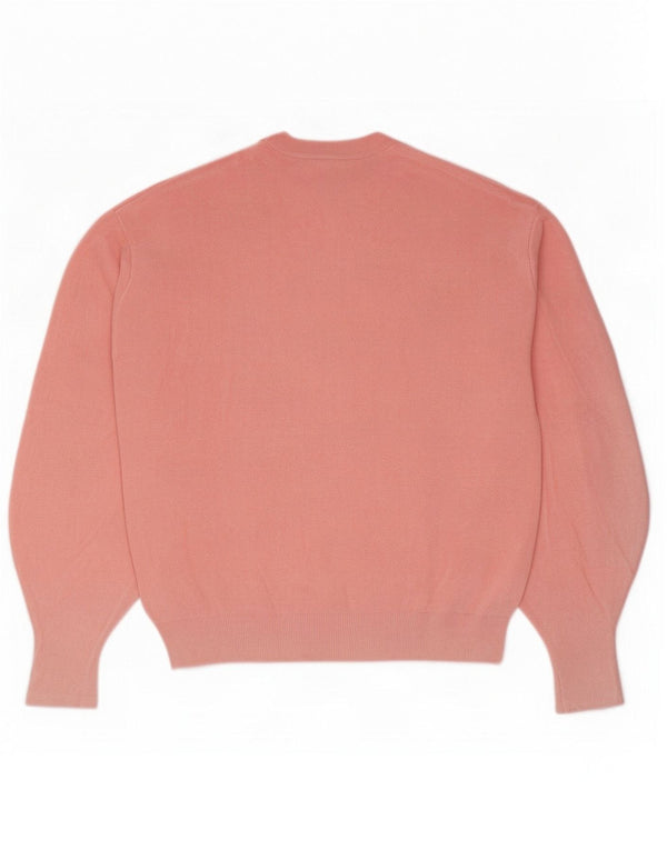 Guess Womens Loose Fit grafisk trøjetrøje med rund hals UK 6 XS Pink