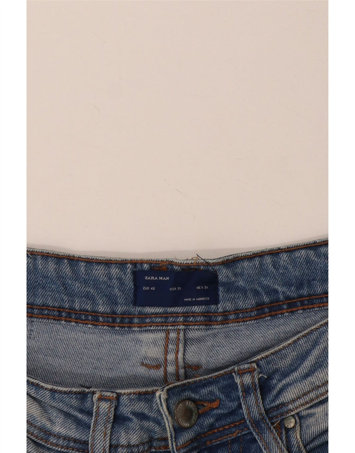 Zara Herre Slim Jeans EU 40 Medium W31 L27 Blå