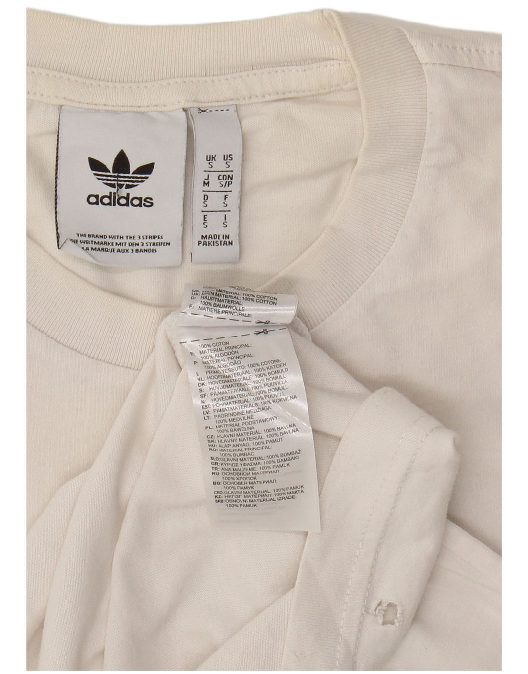 ADIDAS grafisk t-shirt til mænd, lille hvid bomuld