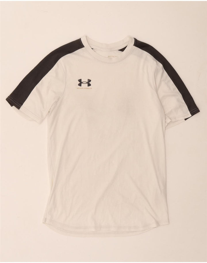 Under Armour Herre T-Shirt Top Lille hvid Colourblock Polyester