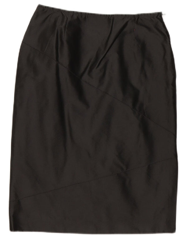 Max & Co. Midi-nederdel til kvinder UK 10 Small W28 Black Polyester