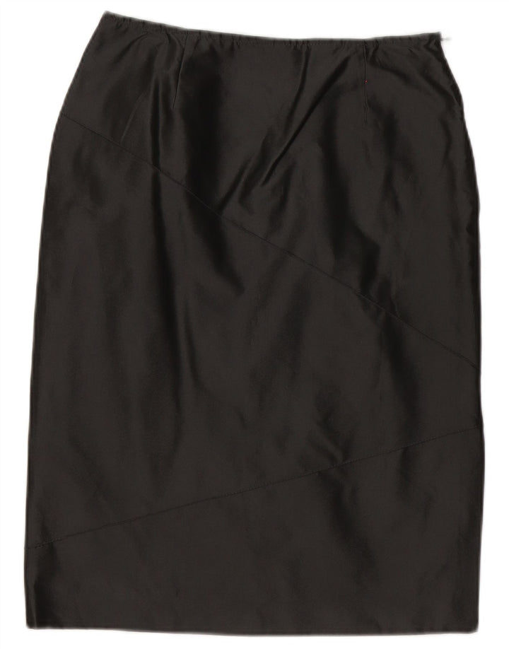 Max & Co. Midi-nederdel til kvinder UK 10 Small W28 Black Polyester