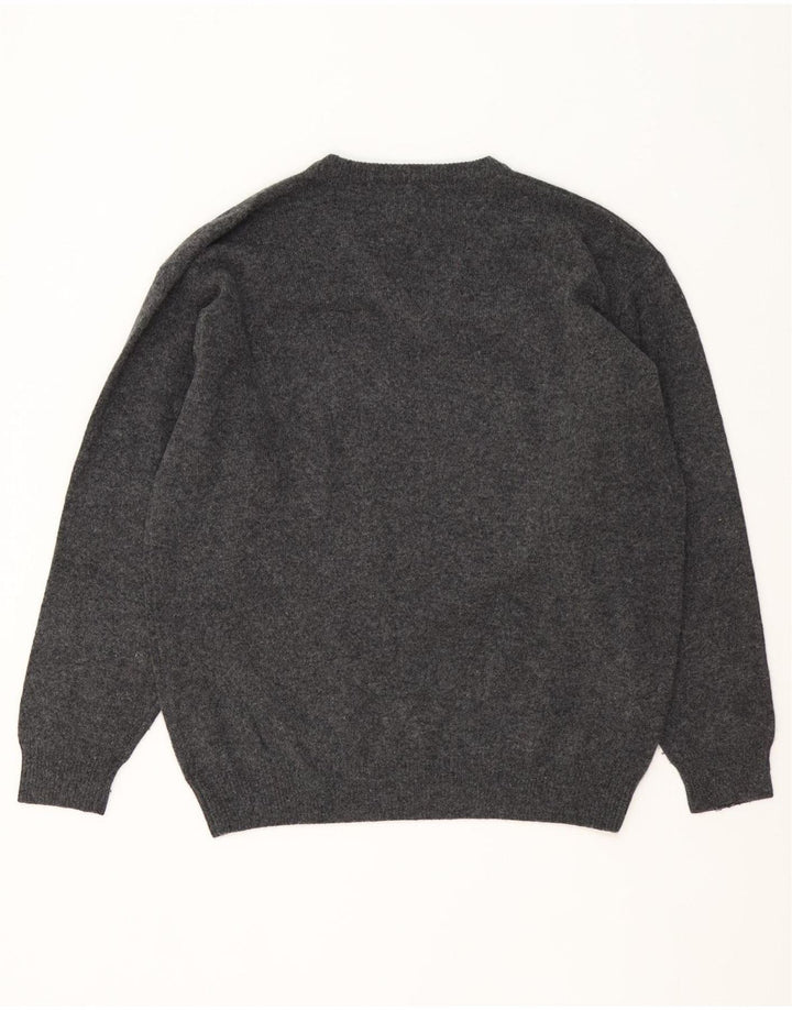 Sergio Tacchini Herre V-hals sweater XL Grå Uld