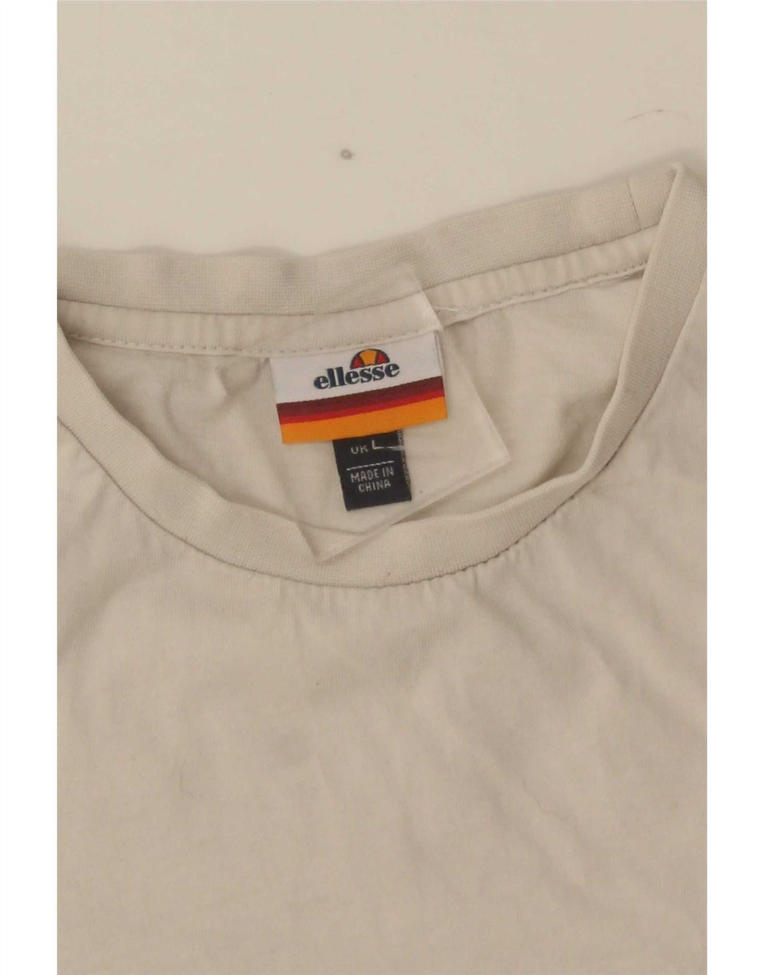 Ellesse Herre Grafisk T-Shirt Top Stor Hvid