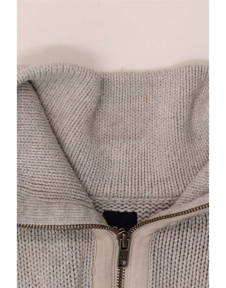Gap Herre Zip Neck Jumper Sweater XL Grå Bomuld