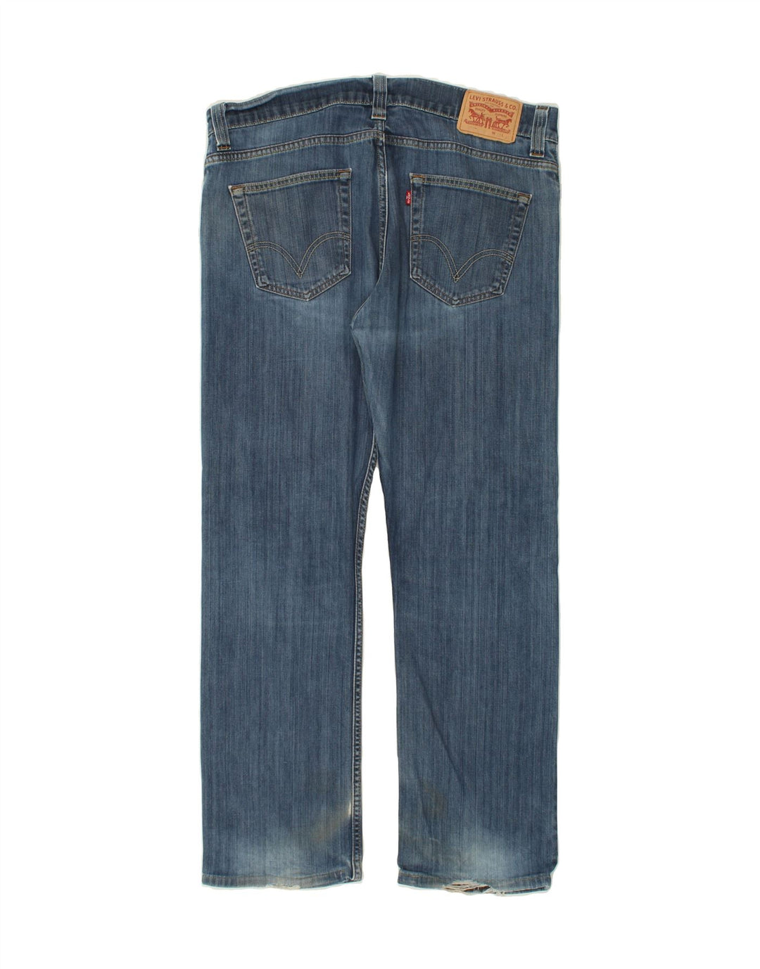 LEVI'S Straight jeans til mænd W38 L32 blå bomuld