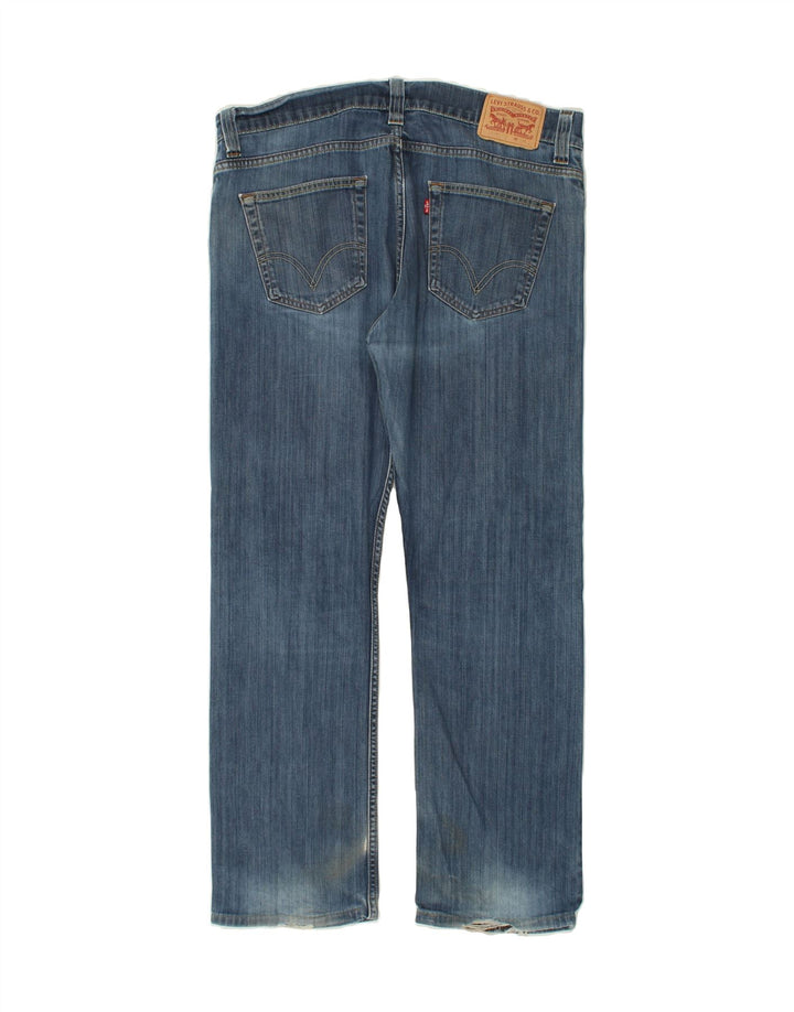LEVI'S Straight jeans til mænd W38 L32 blå bomuld