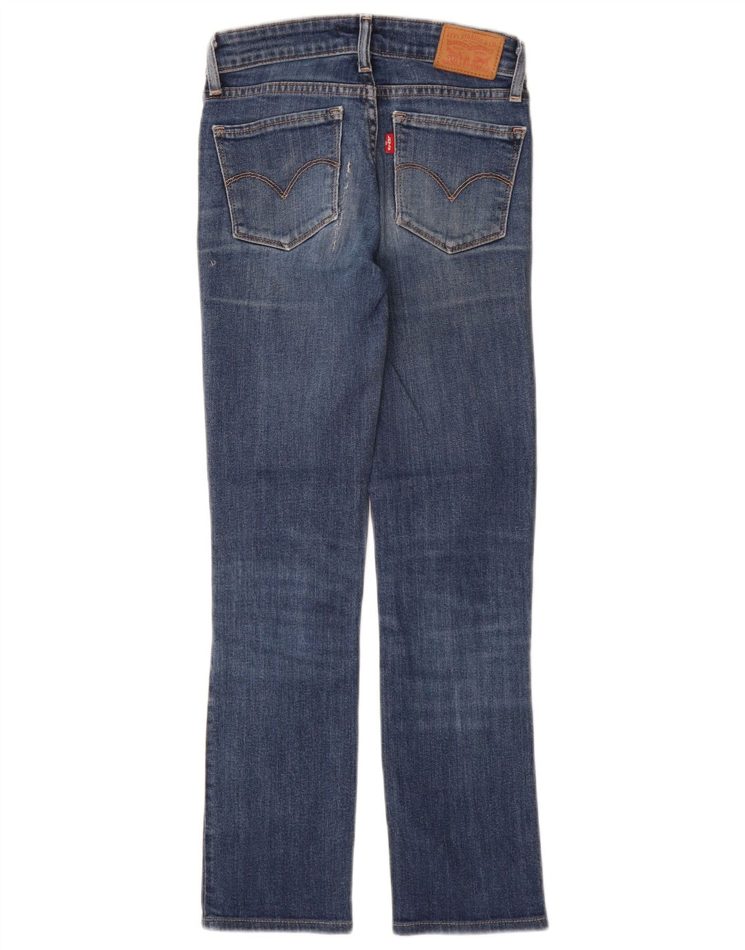 Levi's Dame 714 Straight Jeans Størrelse 23 W23 L28 Blå Bomuld