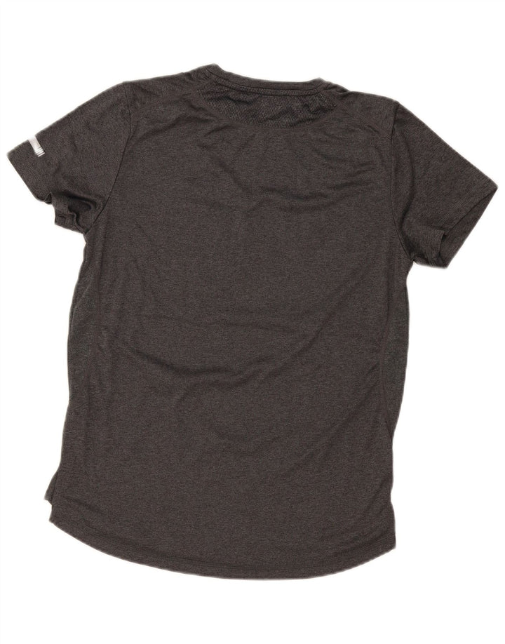 Ellesse Herre Slim Fit Grafisk T-Shirt Top Lille Grå Polyester