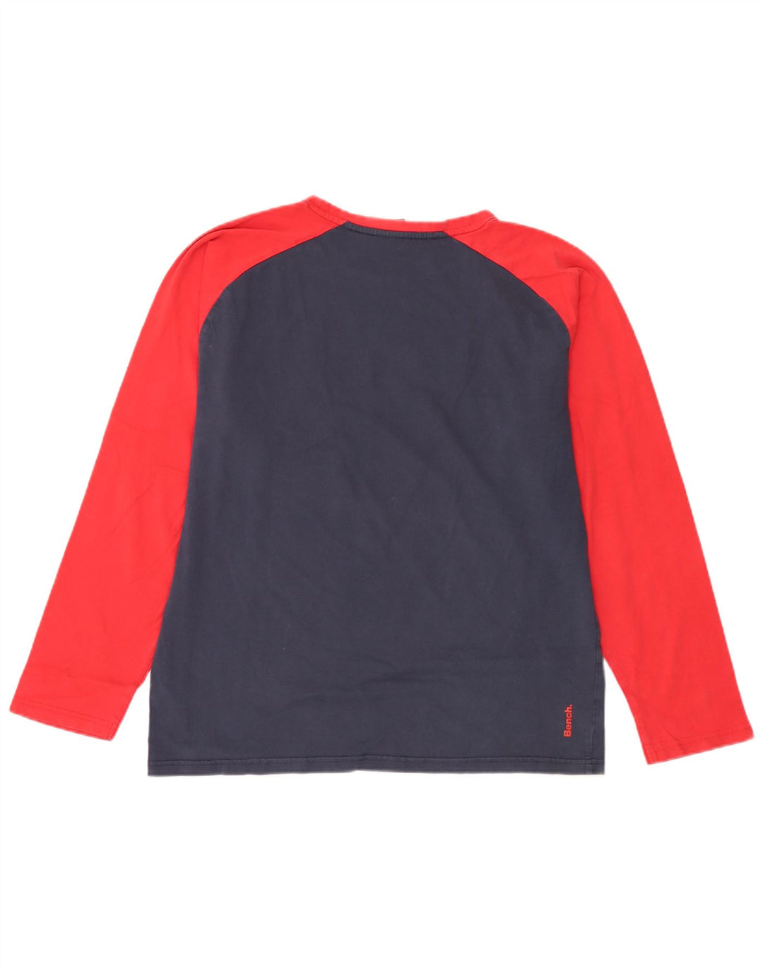 Bænk Herre grafisk top Langærmet XL Marineblå Colourblock Bomuld