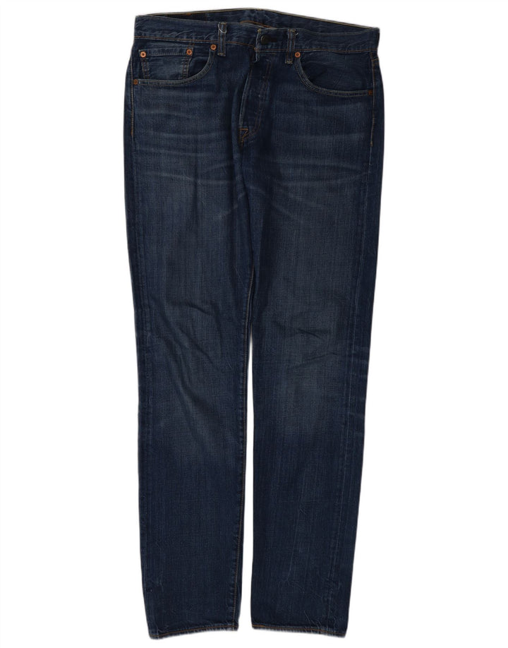 LEVI'S Mens Slim Jeans W33 L34 Blue Cotton