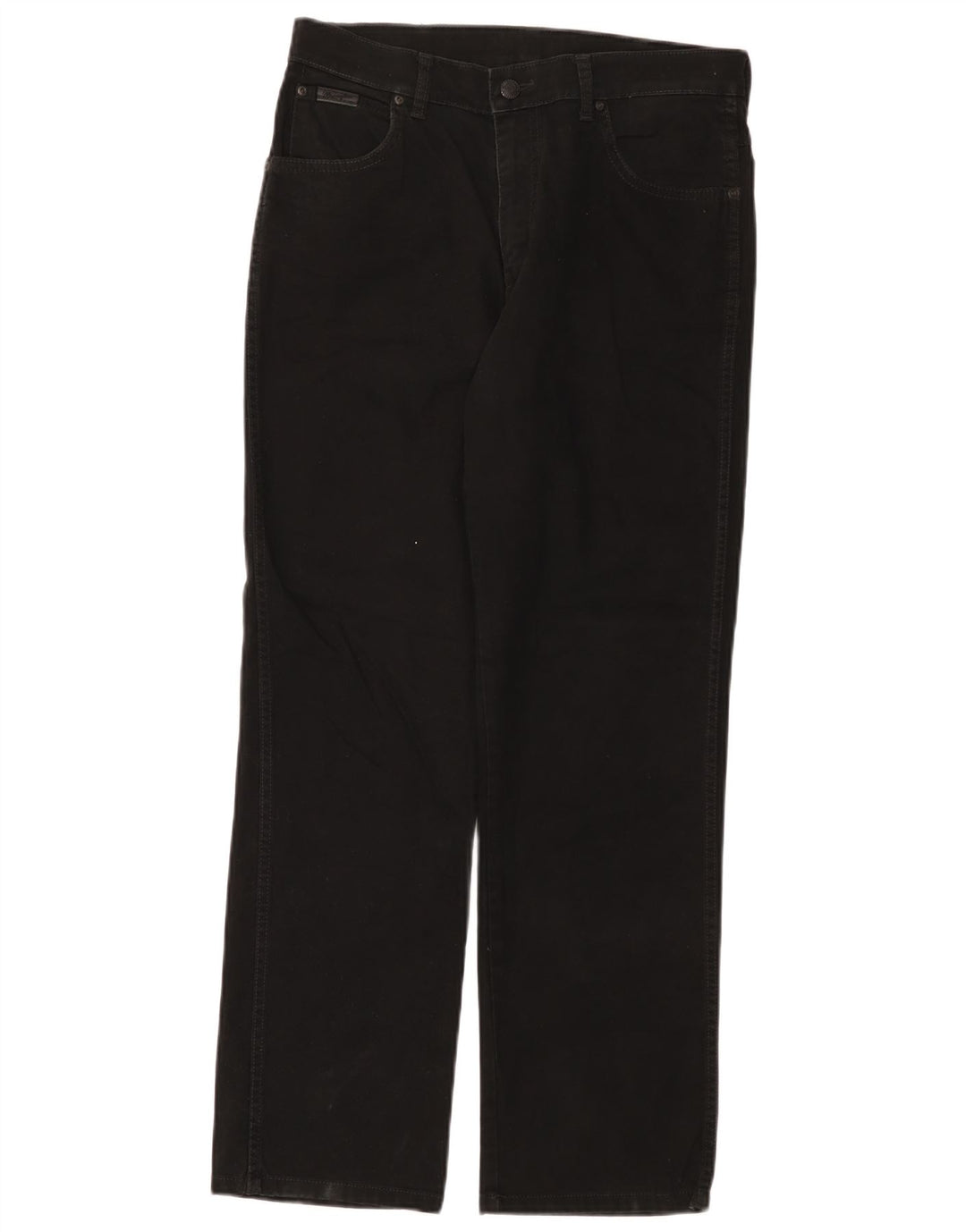 Wrangler Herre Texas Stretch Straight Jeans W33 L30 Sort Bomuld