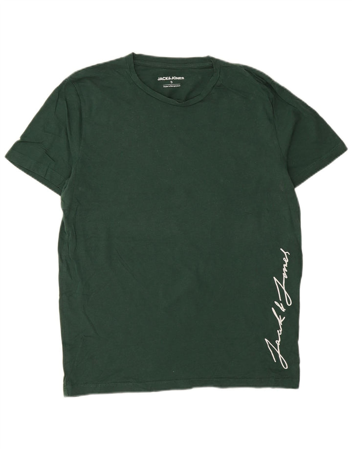 Jack & Jones Herre grafisk T-shirt Top Lille grøn bomuld