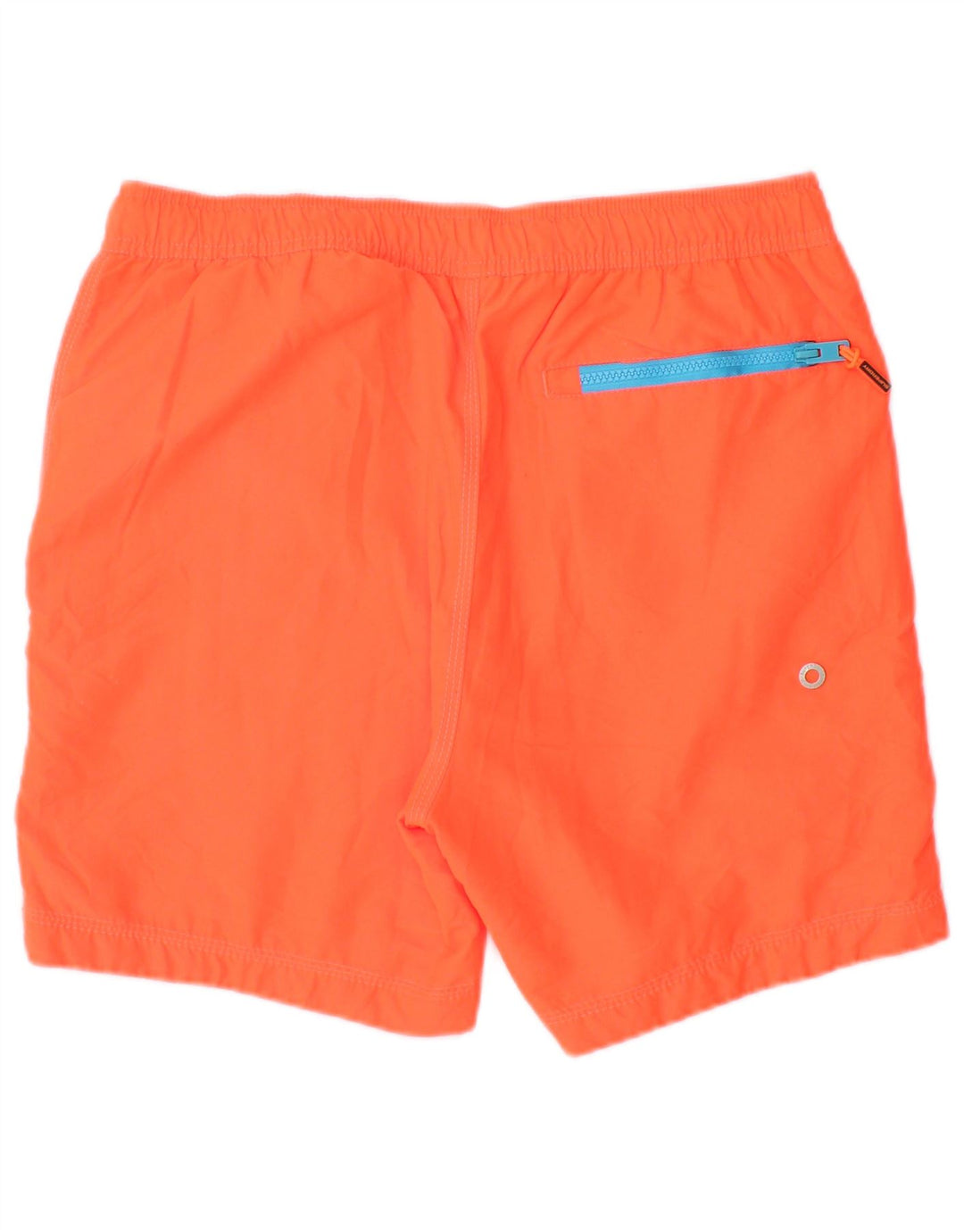 SUPERDRY Grafiske svømmeshorts til mænd, store orange polyester
