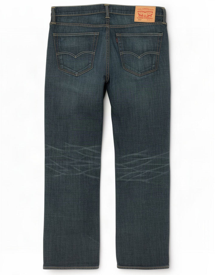 Levi's Herre 527 Slim Bootcut Jeans W36 L32 Blue Cotton