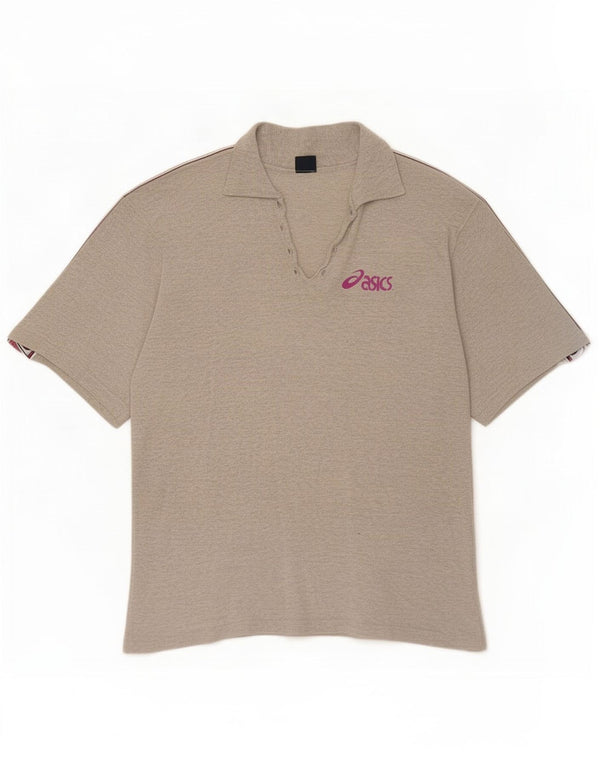 Asics Herre grafisk poloshirt Medium Grå Colourblock