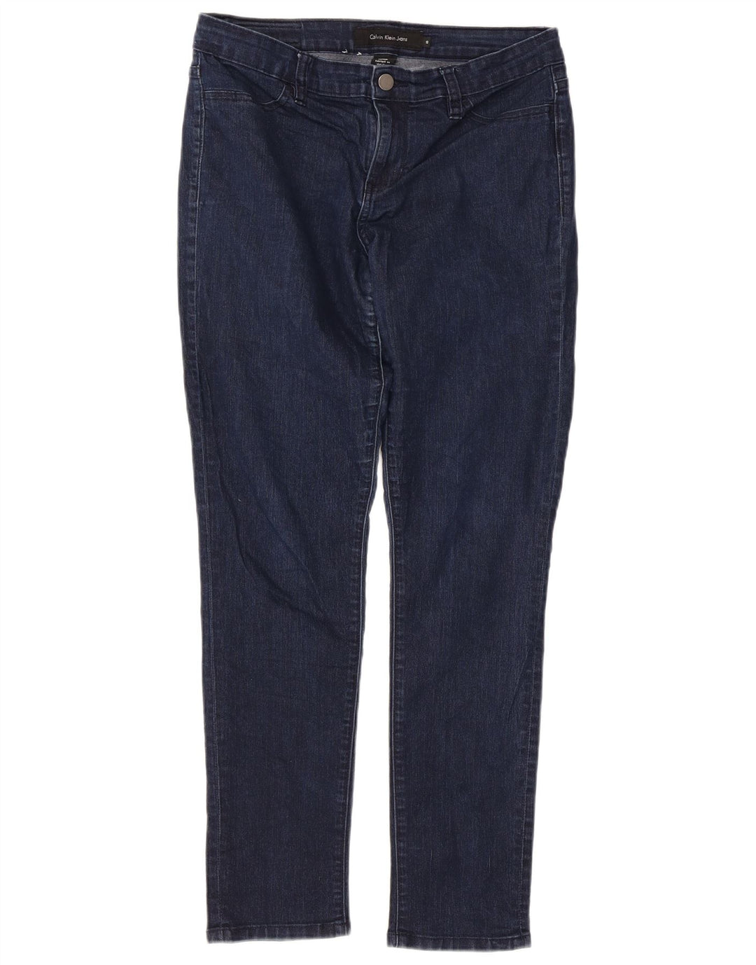 Calvin Klein Jeans Dame Slim Jeans US 10 Medium W32 L29 Marineblå Bomuld