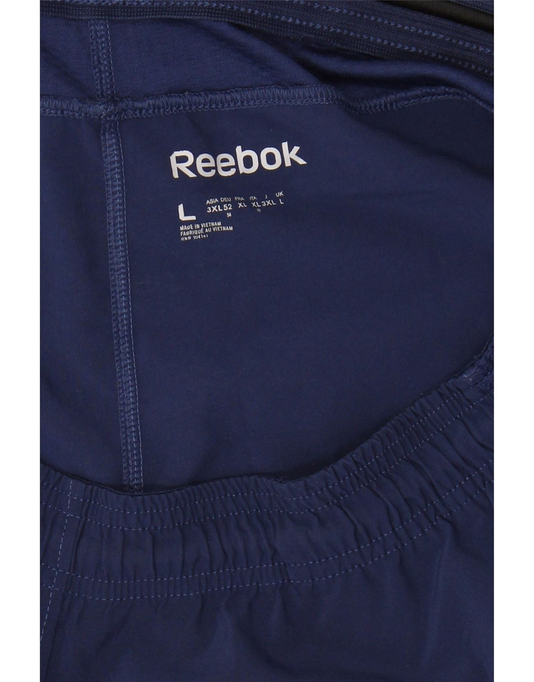 REEBOK Sportsshorts til mænd Large Navy Blue Polyester