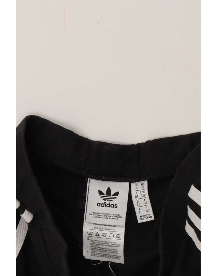 Adidas Dame Leggings UK 10 Small Black Bomuld