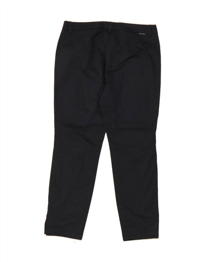 MARINA YACHTING Womens Cropped Trousers IT 42 Medium W32 L26 Navy Blue Vintage Marina Yachting and Second-Hand Marina Yachting from Messina Hembry 