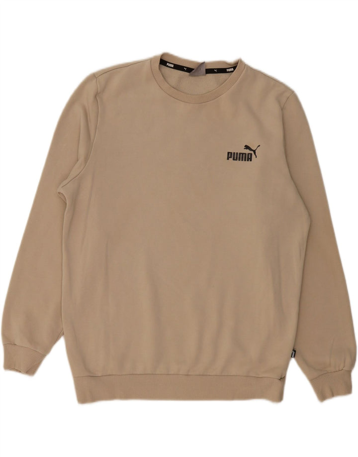 PUMA Sweatshirt til mænd Medium Beige Bomuld