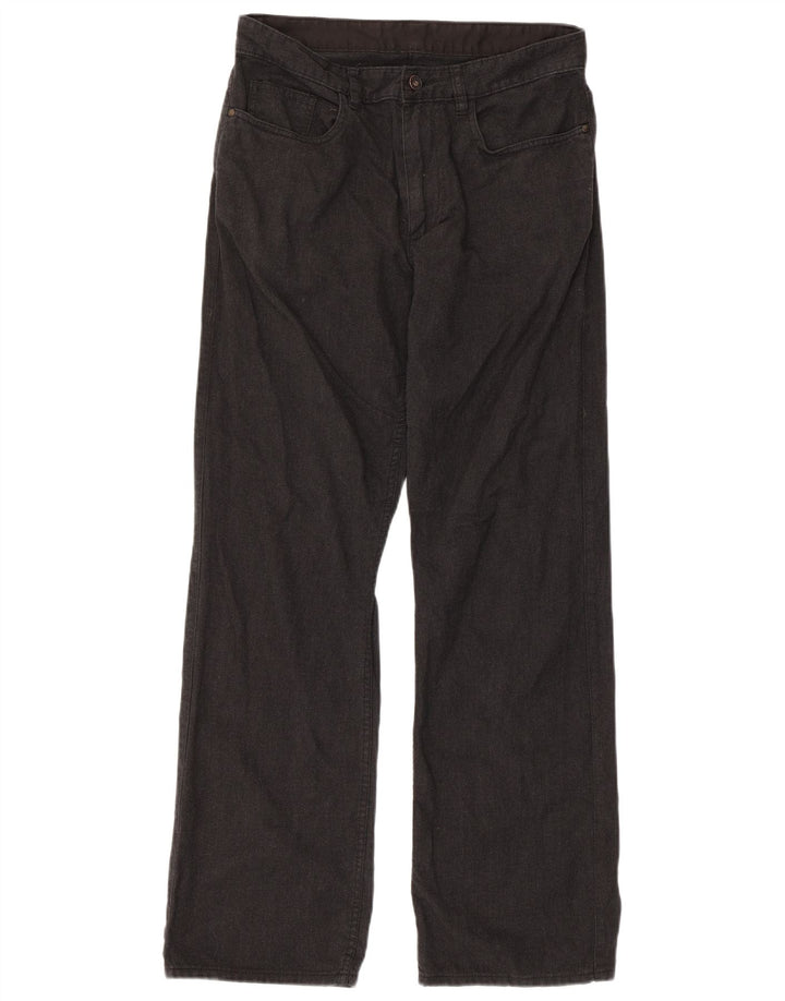 JAEGER Mens Straight Casual Trousers W32 L31 Black