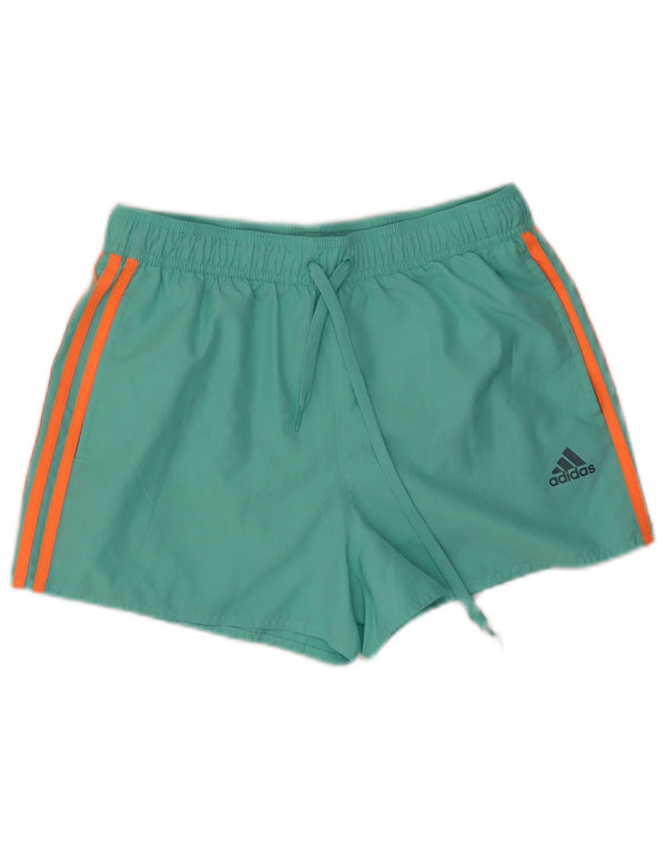 Adidas Womens Primegreen Sport Shorts UK 12 Medium  Green Polyester