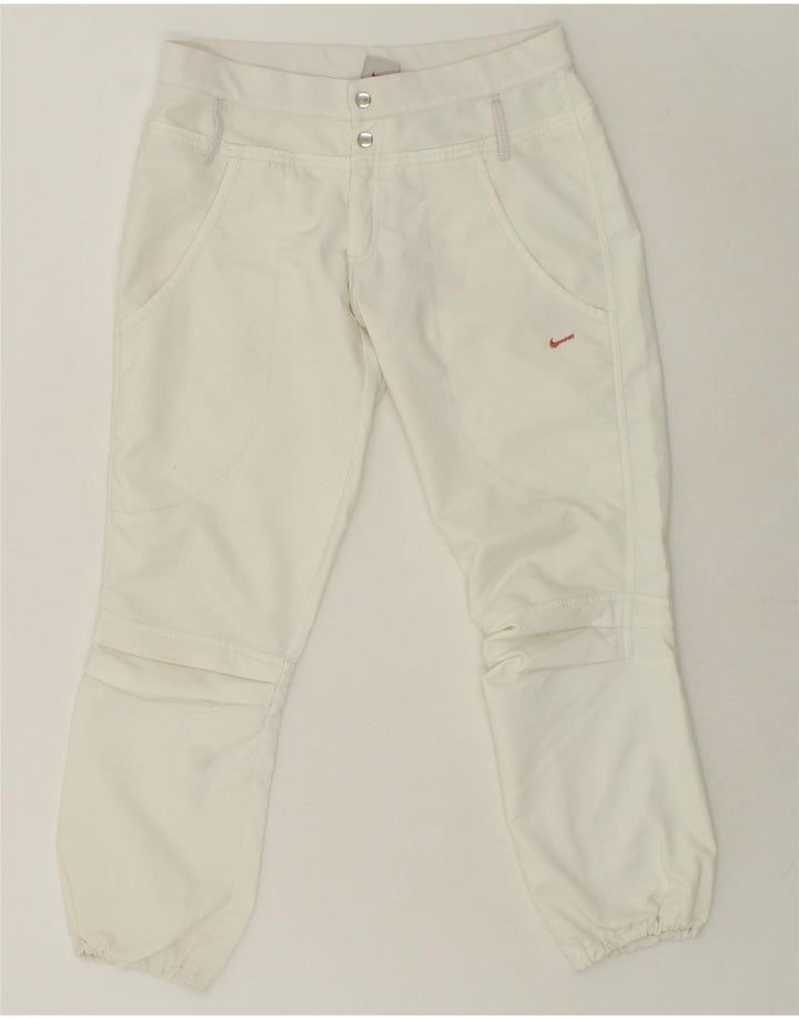 NIKE Womens Joggers Trousers UK 10 Medium W32 L29 Beige Vintage Nike and Second-Hand Nike from Messina Hembry 