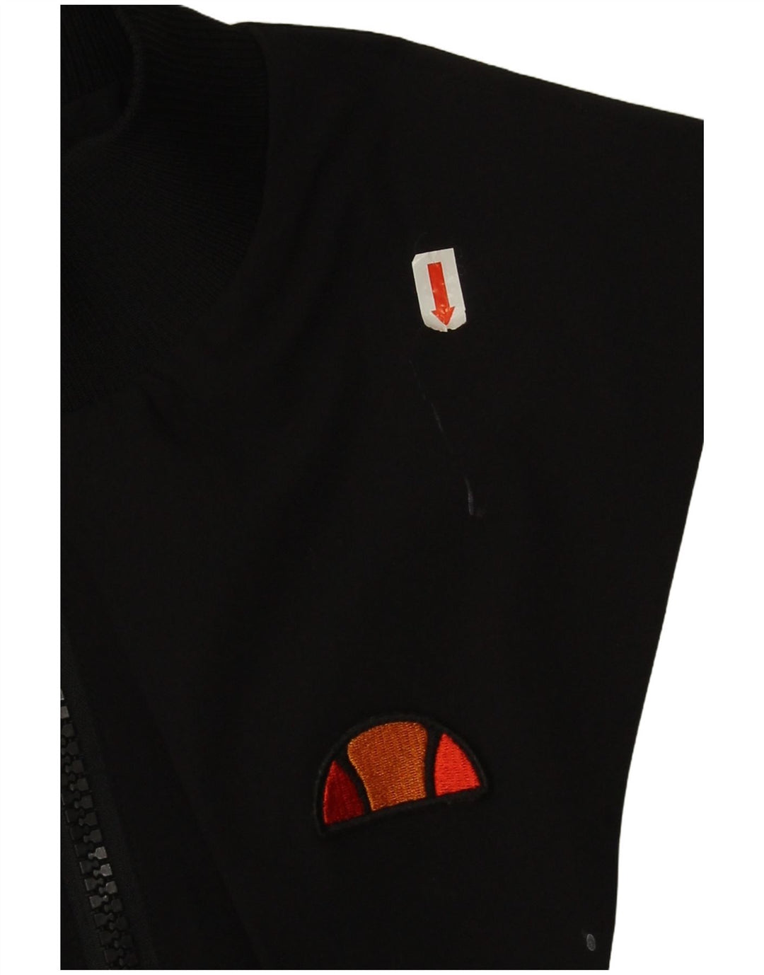 Ellesse Womens Crop træningsdragt topjakke UK 10 Small Black Colourblock