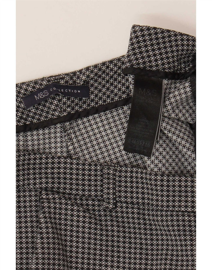 Marks & Spencer Dame Cropped Trousers UK 12 Medium W32 L25 Grå