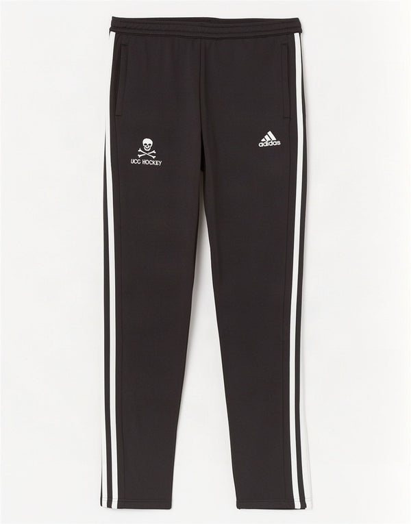 Adidas Womens UCC Hockey Træningsdragt Bukser UK 8/10 Small Black Polyester