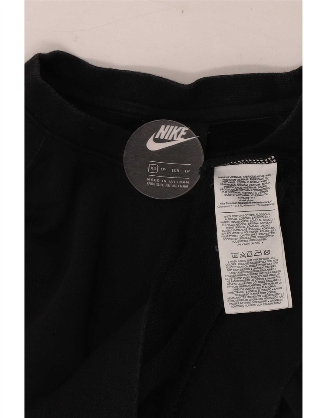 Nike grafisk sweatshirt til mænd XS Sort bomuld